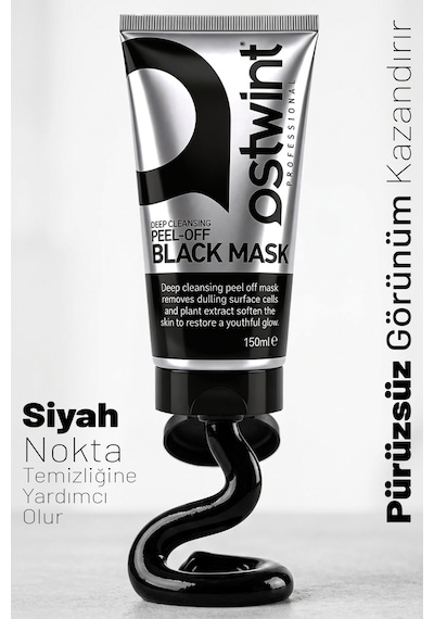 Ostwint Professional Peel-Of Soyulabilir Siyah Maske 150 ML
