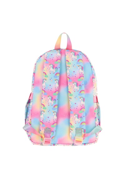 Kaukko Kız Çocuk Peluş Unicornlu İlkokul Okul Sırt Çantası - Pembe - L5243 Pembe