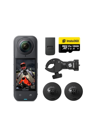 X5 Motorcycle Bundle Aksiyon Kamerası Siyah