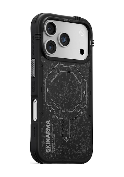 Apple Uyumlu iPhone 17 Pro Max  Kılıf M-safe Özellikli Airbag Tasarımlı Skinarma Vektor Kapak Siyah-gri Siyah - Gri