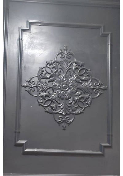 Bronz 2,5 Cm Çıta Uyumlu Dekoratif M Köşe Motifi