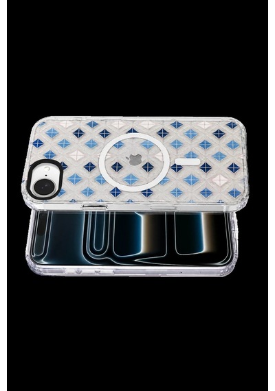 Onegif Apple iPhone Uyumlu 17e Desina Magsafe Kapak - Desen 4 Bz8683140937775