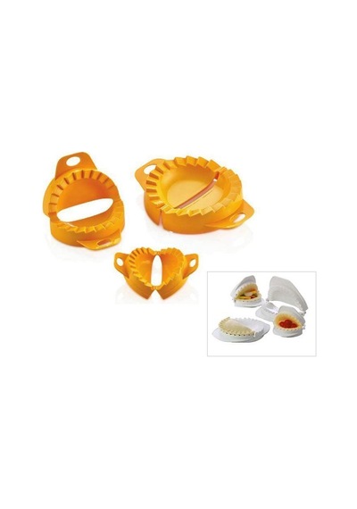 3 Lü Çiğ Börek Kalıbı - Ravioli Mold Asorti Karışık