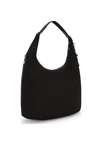 Kıplıng Eanna Zip Orta Boy Omuz Çantası Siyah Black Sıgnature Jq Siyah
