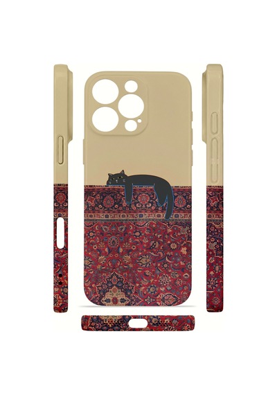 Apple iPhone Uyumlu 16 Pro Max Vorian İnce Kamera Korumalı Mika Kılıf Persian Cat Lounge Persian Cat Lounge Mika