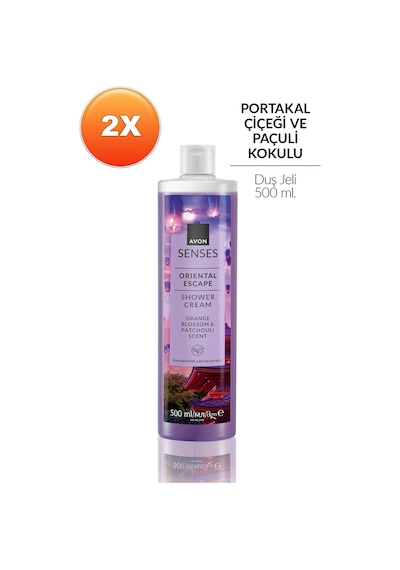 Senses Oriental Escape Portakal Çiçeği Ve Paçuli Kokulu Duş Jeli 500ml İkili Set Fresh