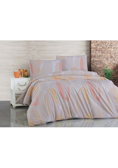 Menderes Home Lanotte Saten Tek Kişilik Nevresim+yastık Sandy