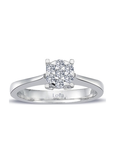 Lova 1 Karat Tektaş Görünümlü Pırlanta Yüzük - 1010291