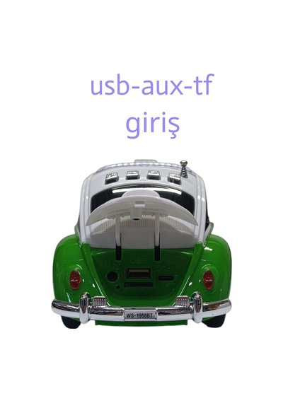 Oyuncak Klasikaraba Müzik Çalar Bluetooth Hoparlör Usb Müzik Çalar Tf Aux Sd Kart Giriş Fm Radyo - Y