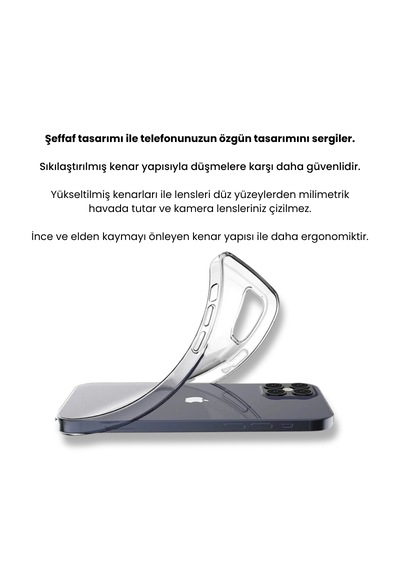 Tw iPhone Uyumlu 17 Pro Max Crystal Kılıf Şeffaf
