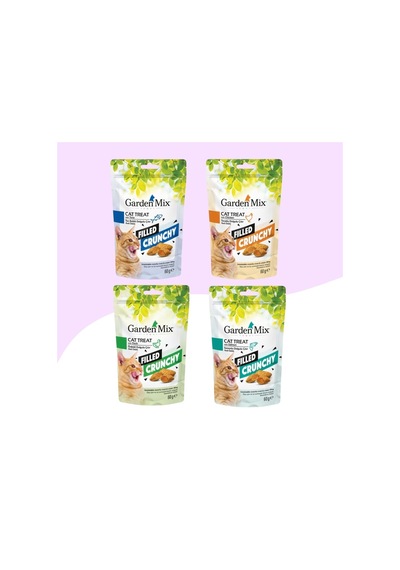 4 Farklı Aromalı Dolgulu Kedi Ödülü 4x60gr
