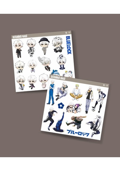 2li-nagi Seishiro-bluelock-parlak Kağıt -sticker Set-telefon Süsleme Blue Lock Etiket Mavi