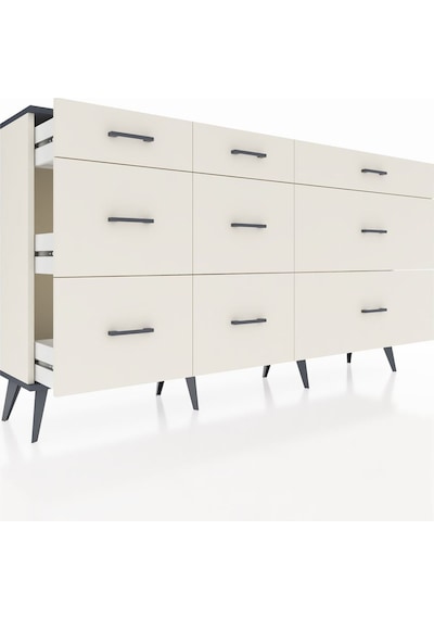 Arges Konsol 9 Çekmeceli 176x30x99 Aytaşı-antrasit/aytaşı Antrasıt/aytası - Aytası Arges Konsol 9 Çekmeceli 176x30x99 Aytaşı-antrasit/aytaşı Antrasıt/aytası - Aytası