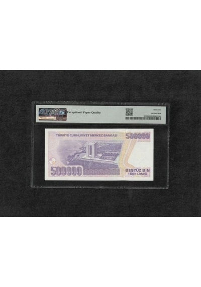 Türk Lirası Pmg 66 Epg Gem Unc Çil 500.000 Lira Pick 212 1970 Nd 1998 S/n M01 7. Emisyon 4. Terti