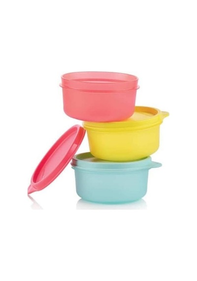 Tupperware Şeker Üçüzler Saklama Kabı Çok Renkli