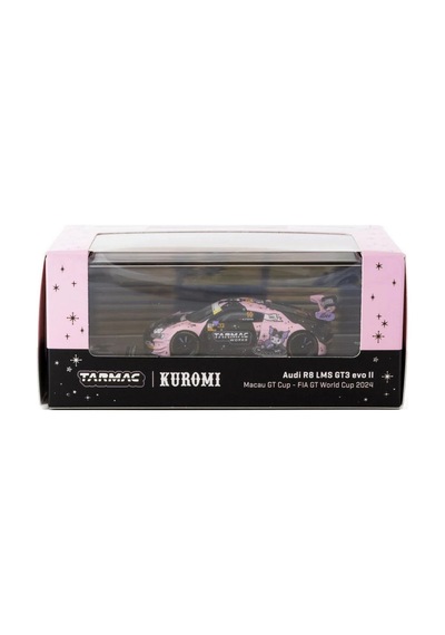 Tarmac Works 1/64 Audi R8 Lms Gt3 Evo Iı Macau Gt Cup - Fıa Gt World Cup 2024 10 With Tarmac Cards Combo Set Std