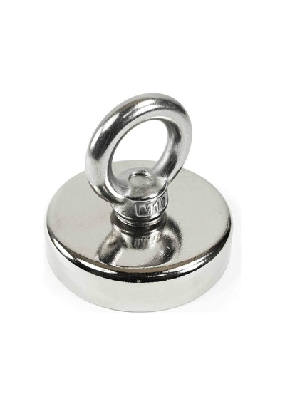 Süper Güçlü Neodyum Pot Mıknatıs 60mm - Halkalı Kurtarma Ve Fishing Magnet
