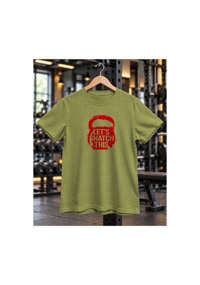 Segungear Letssnatch Erkek Regular Fit Baskılı Spor Tişört Haki - 933732517 Haki