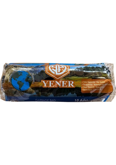 Yener Endüstriyel Jumbo Çöp Torbası Poşeti - 2 Kat - Siyah - 400 G - 80 x 110 CM -10 Adetlik 5 Rulo