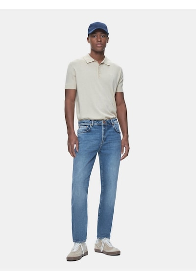 Sawyer 5 Dar Paça Orta Bel Mid Indigo Jean Pantolon Çok Renkli