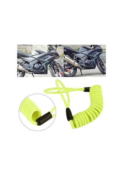 Motosiklet Disk Kilidi Güvenlikli Hatırlatma Kablosu 1 Metre 50 Cm 150cm Motor Bisiklet Kablosu