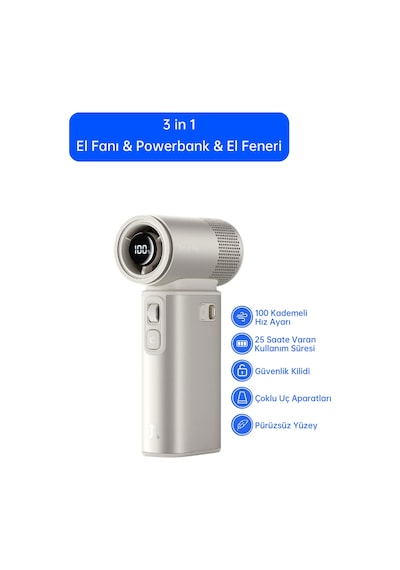 Jisulife Handheld Fan Ultra 2 9000mah Light Brown