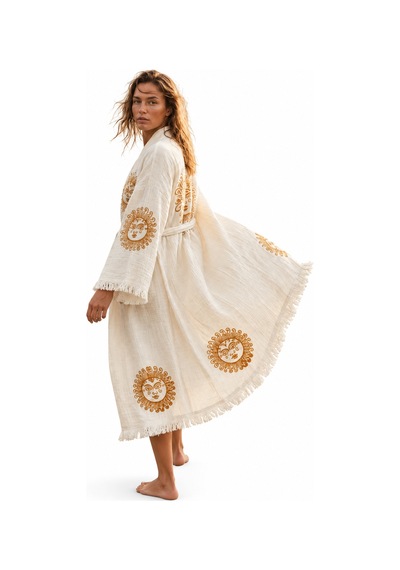 Brandsmiths Solar Bloom Kimono Sarı