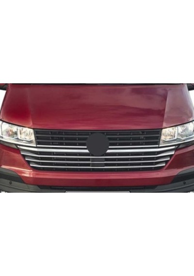 Volkswagen Transporter Uyumlu 45297 Ön Panjur Alt Çıtalar Paslanmaz Çelik -2019 Parça