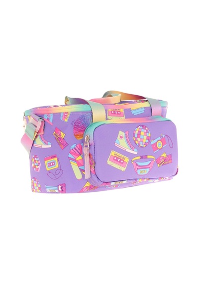 Kaukko Kids Thermo Isı Yalıtımlı Kız Çocuk Hobi Baskılı Mor Beslenme Çantası L7238 İki Bölmeli Pembe - Mor