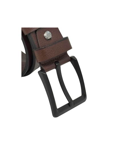 Süzer Deri 4.5 Cm. Spor Hakiki Deri Ortası Desenli Model Erkek Kemer Siyah Kahverengi