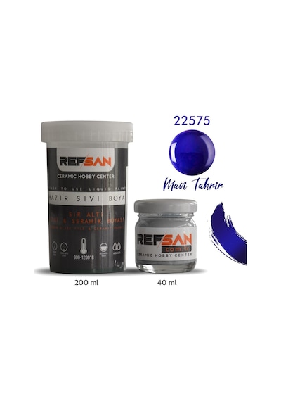 Hazır Çini ve Seramik Boyası 22575 Zem Mavisi 200 Ml