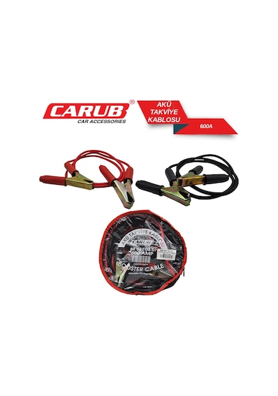 Carub Akü Takviye Kablosu 600 A Set Çantalı