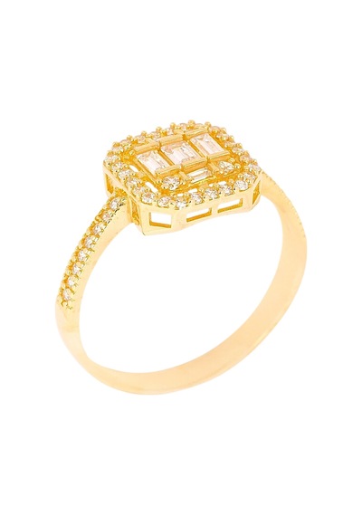 Cigold Taşlı Yüzük 14 Ayar Altın 2.33 Gr Oa-c11501029187 Renkli
