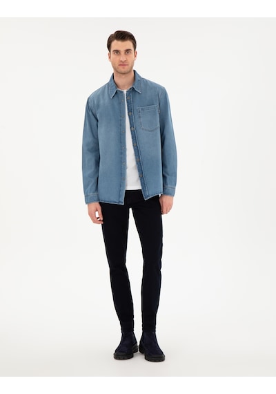 Pierre Cardin Erkek Mavi Gömlek Jean 50292072-vr036 Mavi
