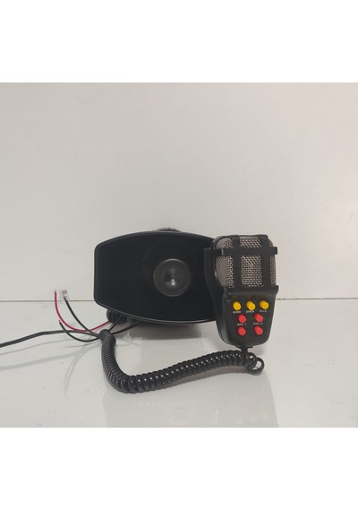 7 Ayrı Sesli Megafonlu Mikrofonlu Polis Siren 12v100w