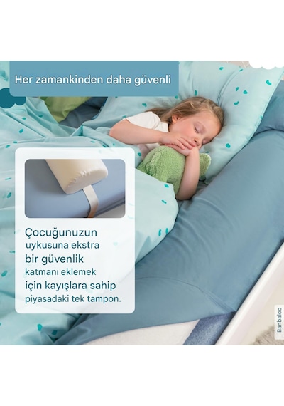 Joybed 140 Cm Sünger Yatak Bariyeri, Düşmeye Karşı Çocuk Yatak Bariyer