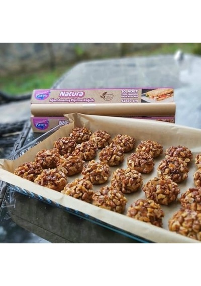 Natura Ağartılmamış Hazır Pişirme Kağıdı 10 Yaprak X 5 Paket