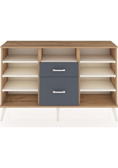 Arges Konsol 7 Raflı 2 Çekmeceli 132x30x83 Çam-aytaşı/antrasit Aytaşı/antrasit Arges Konsol 7 Raflı 2 Çekmeceli 132x30x83 Çam-aytaşı/antrasit Aytaşı/antrasit