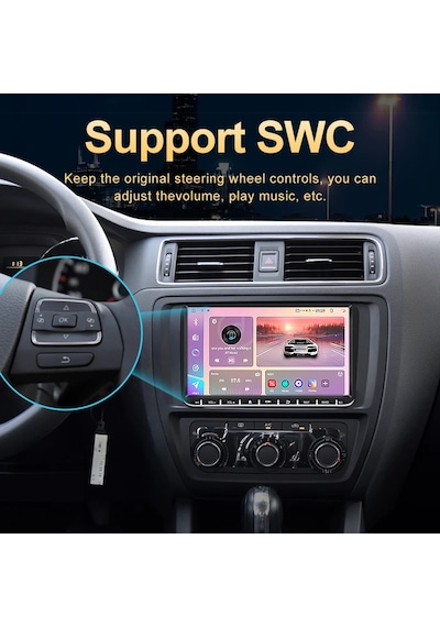 9 İnç Volkswagen Skoda Uyumlu 2GB RAM 32GB HAFIZA Android Carplay Multimedya Arka Kamera 9"