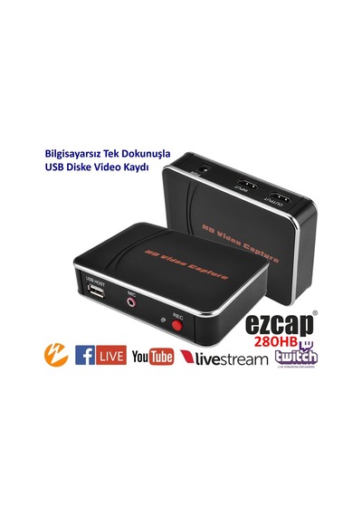 Ezcap280hd Hdmı Video Capture Recorder Full Hd 1080p Bilgisayarsız Oyun Kaydedici