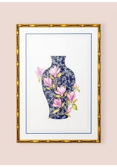 The Mia Tbl0093 Blue Blanc Tablo 64x90x4 Cm