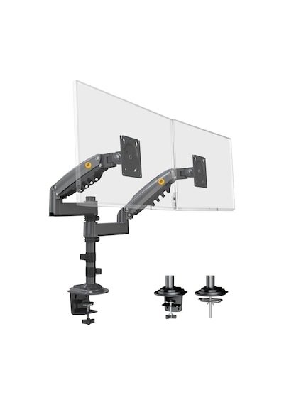 North Bayou Nb H180 Çift Kol 17-35 İnch Amortisörlü 2-9 Kg Profosyonel Monitör Standı