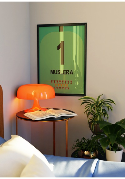 Muslera 1 Poster Tablo Siyah Çerçeveli