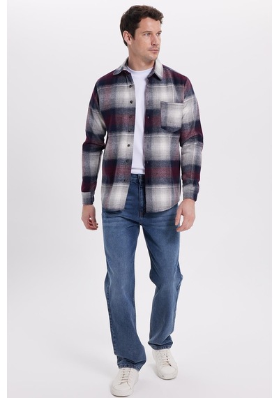 Tudors Erkek Regular Fit Rahat Kesim Kışlık Kareli Oduncu Gömlek-42108 Gri Tudors Erkek Regular Fit Rahat Kesim Kışlık Kareli Oduncu Gömlek-42108 Gri
