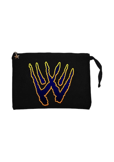 Wolverine Logo Siyah Clutch Astarlı Cüzdan / El Çantası