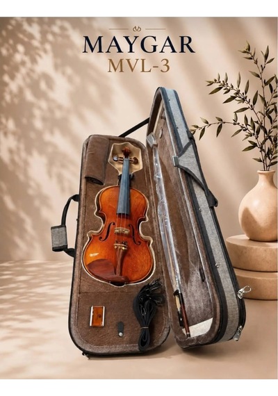 Maygar Mvl3 Keman Tam Boy 4/4 Taşıma Çantası, Yay, Reçine,susturucu Full Set