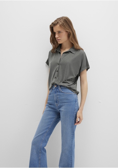 Mavi - Lux Touch Tencel Tm Yeşil Modal Gömlek 168081-71553 Yeşil