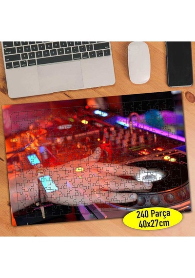 Dj Elleri Turntable Müzik 240 Parça Puzzle Yapboz-69816895