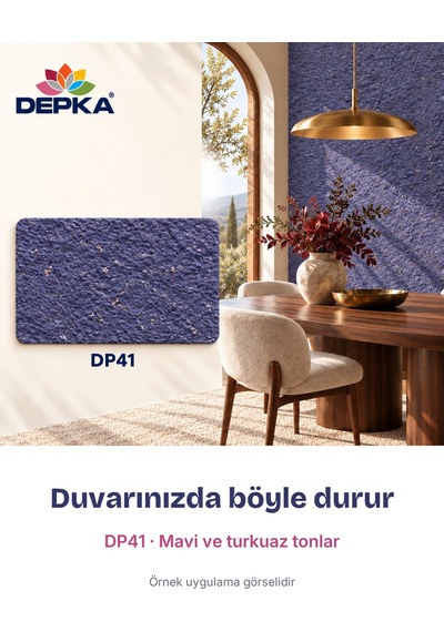 Depka Pamuk Sıva Dp41 2 Kg 7-8 M² İpek Sıva Alternatifi Isı Ve Ses Yalıtımlı Dekoratif Sıva
