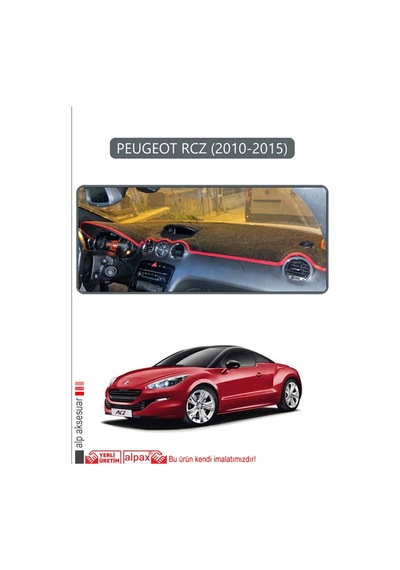 Peugeot Rcz 2010 - 2015torpido Koruma Halısı Gri Kenar